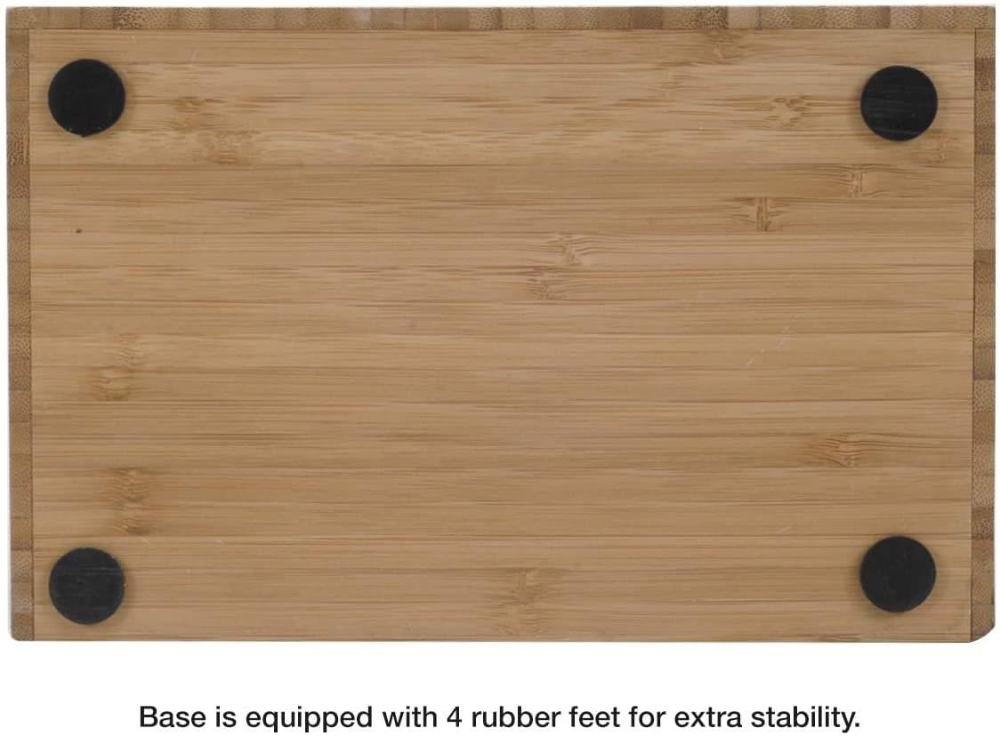 Bamboo Charging Station: Multi Device Organizer with Apple Watch Adapter