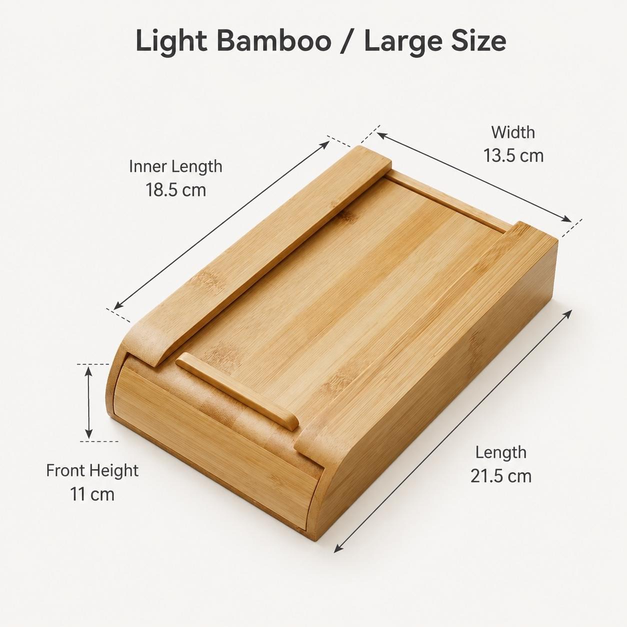 Hidden Wooden Desk Drawer, Under Desk Storage, Minimalist Office Organizer, Bamboo Workspace Solution