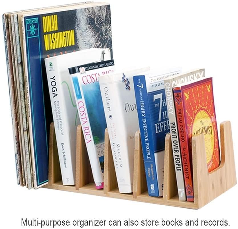 Bamboo Pot Lid Organizer: Kitchen Cabinet &amp; Countertop Storage.