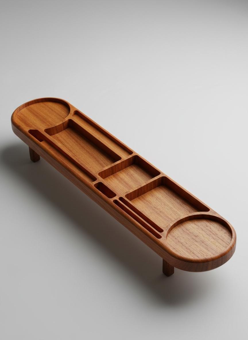 Desk Organizer, Premium Handcrafted Exotic Wood Desk Organizer Gift, Gift for Him, Gift for Office, Desk Caddy.