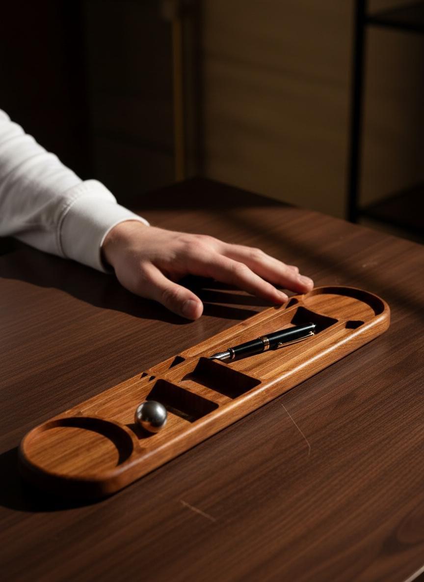 Desk Organizer, Premium Handcrafted Exotic Wood Desk Organizer Gift, Gift for Him, Gift for Office, Desk Caddy.