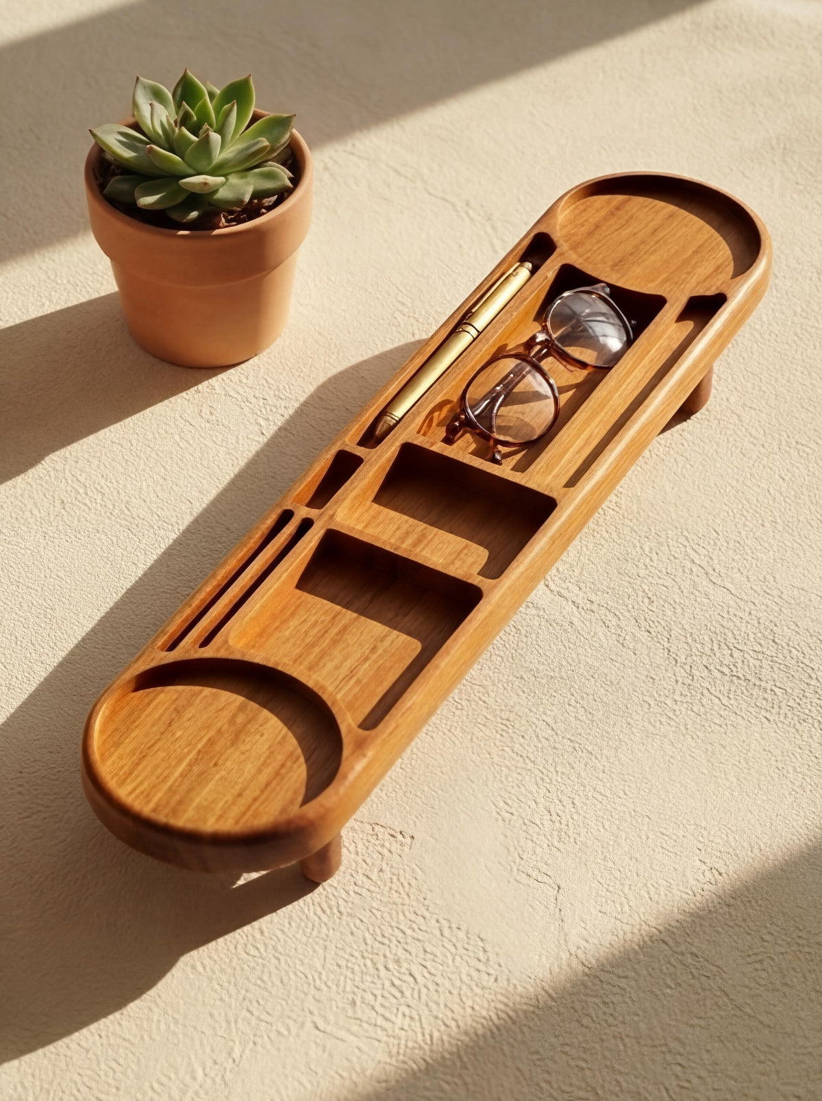 Desk Organizer, Premium Handcrafted Exotic Wood Desk Organizer Gift, Gift for Him, Gift for Office, Desk Caddy.