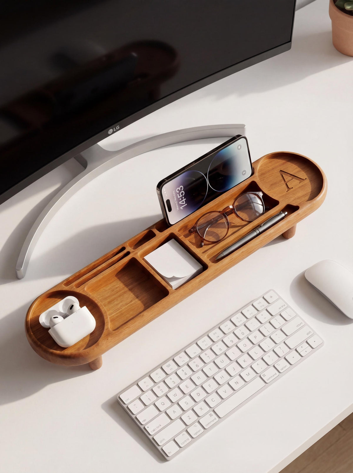 Desk Organizer, Premium Handcrafted Exotic Wood Desk Organizer Gift, Gift for Him, Gift for Office, Desk Caddy.