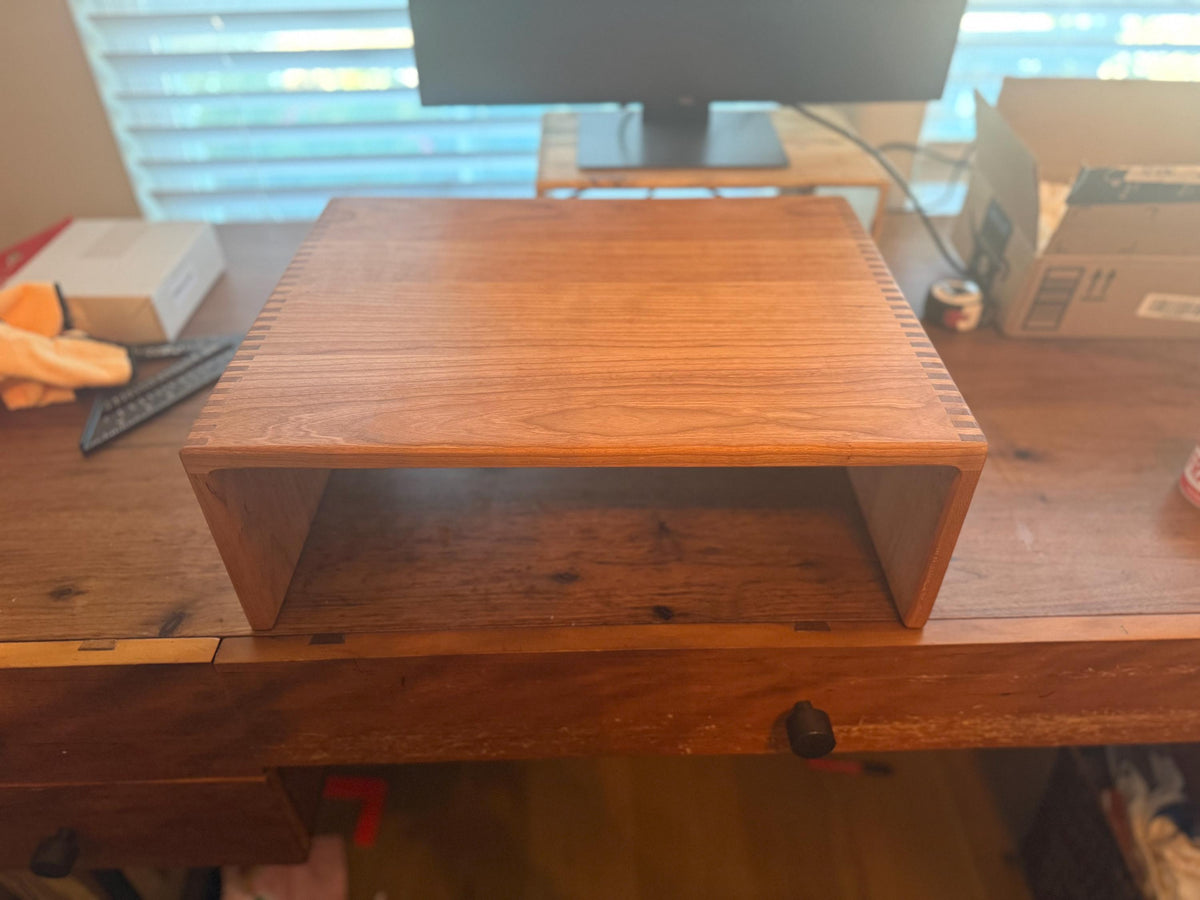Hardwood Turntable Riser (multiple lumber options and joinery methods available!).