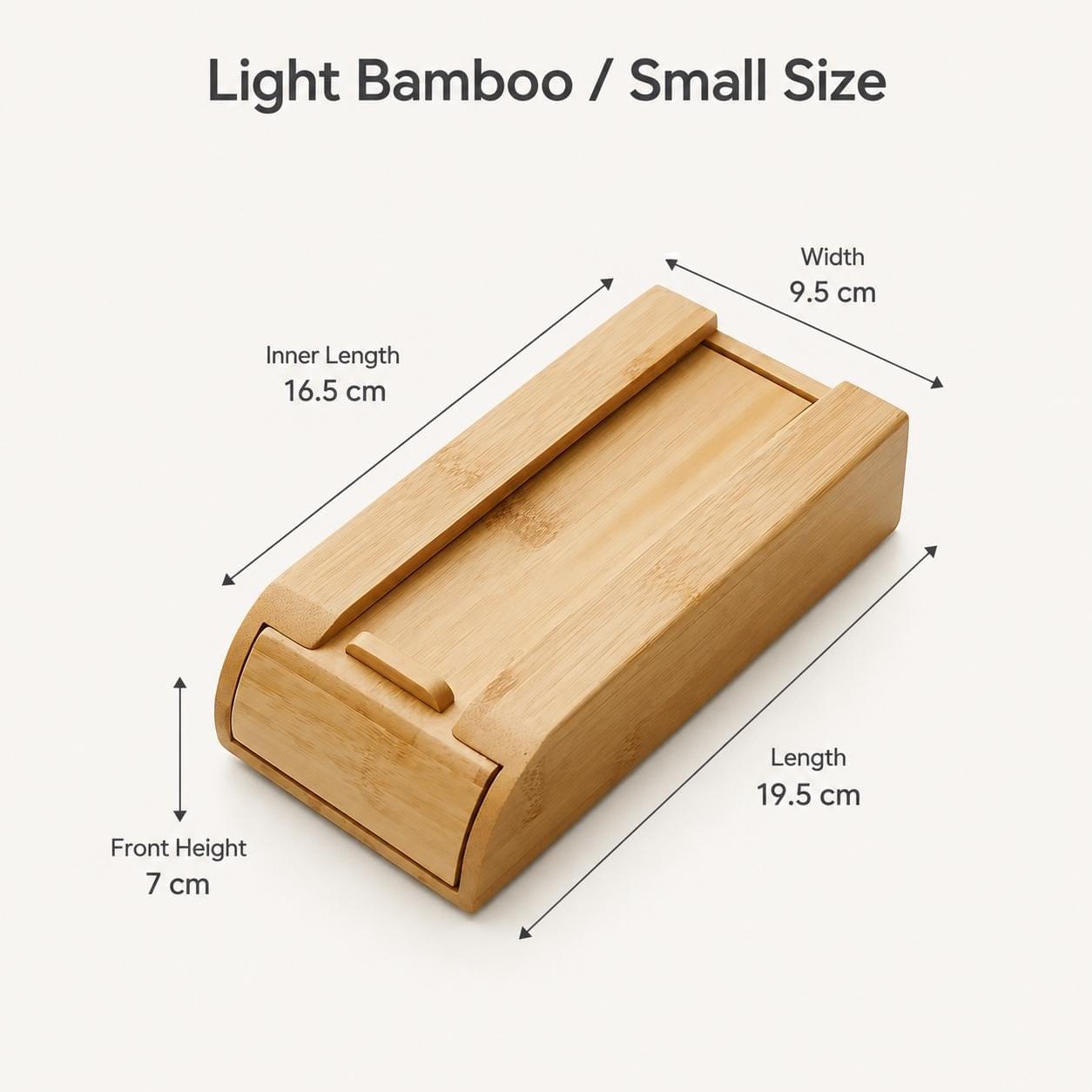 Hidden Wooden Desk Drawer, Under Desk Storage, Minimalist Office Organizer, Bamboo Workspace Solution