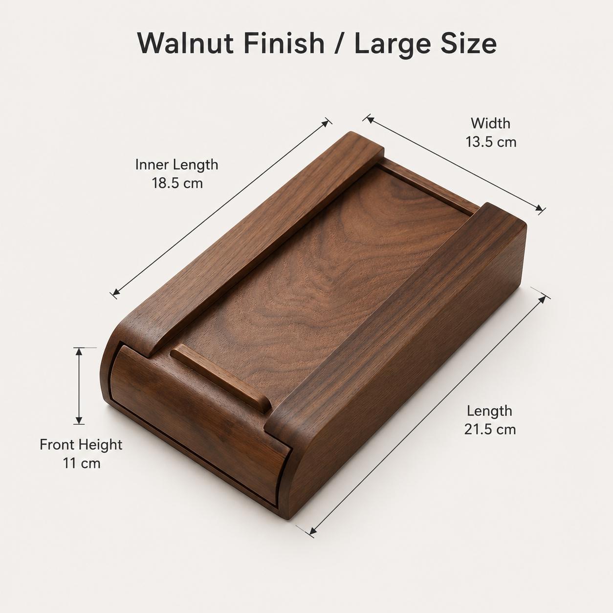 Hidden Wooden Desk Drawer, Under Desk Storage, Minimalist Office Organizer, Bamboo Workspace Solution
